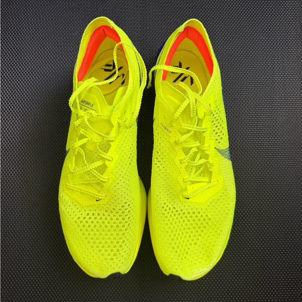 Nike Vaporfly 3 Men's Bright Neon Yellow Flyknit Running Shoes
